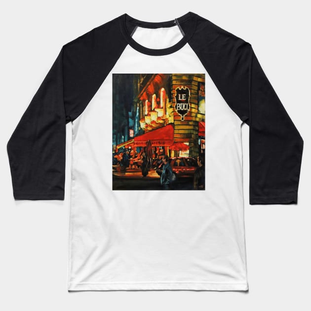 Le Buci, Paris. Baseball T-Shirt by Macartvert